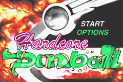 Hardcore Pinball Title Screen